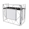 Aluminum truss lectern with sturdy frame for conference or event presentations.