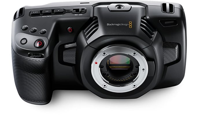 Professional video camera with sleek design, ideal for event filming, features intuitive controls for AV production setups.