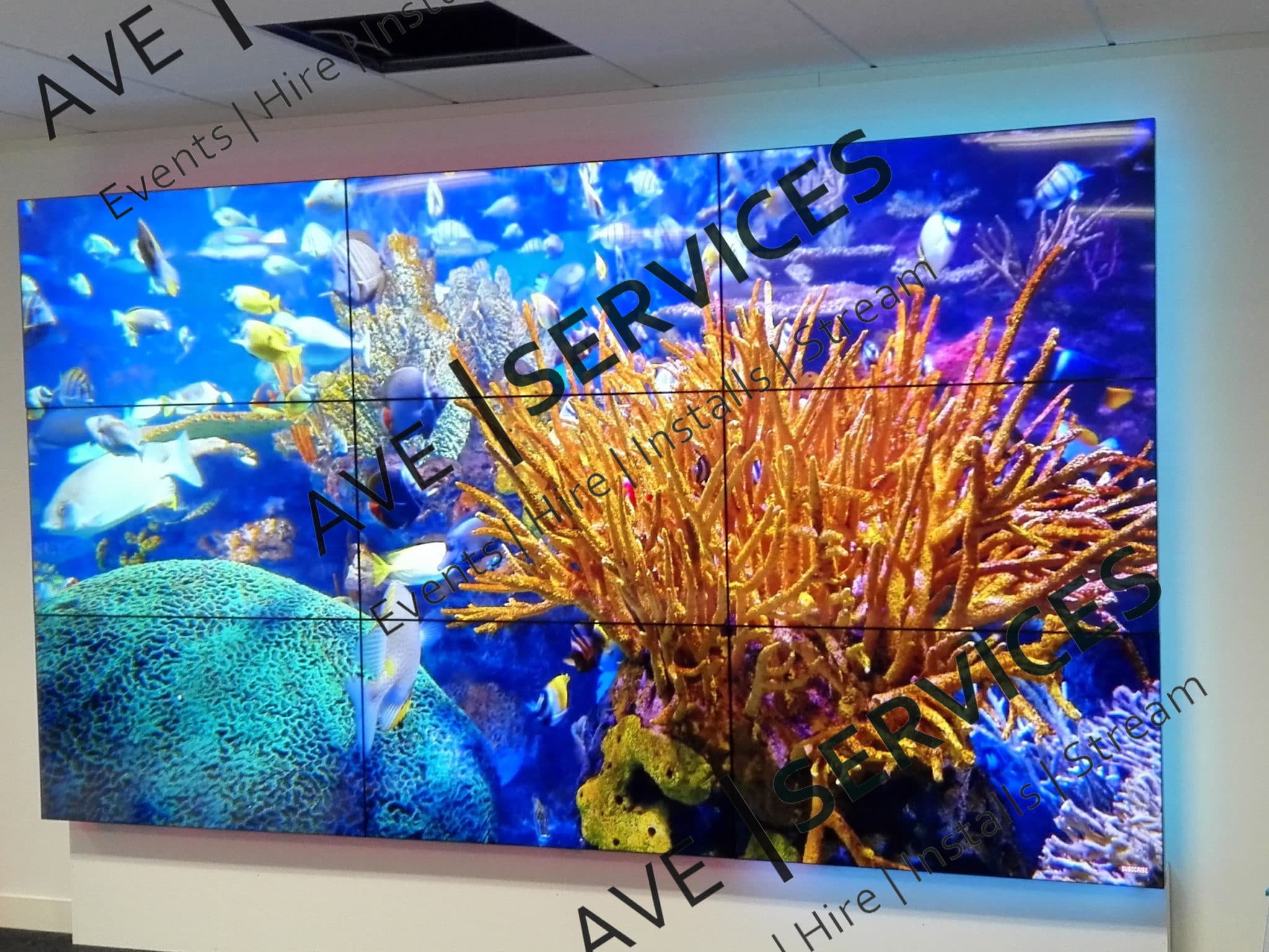 Phillips 3x3 Video wall package AVE Services