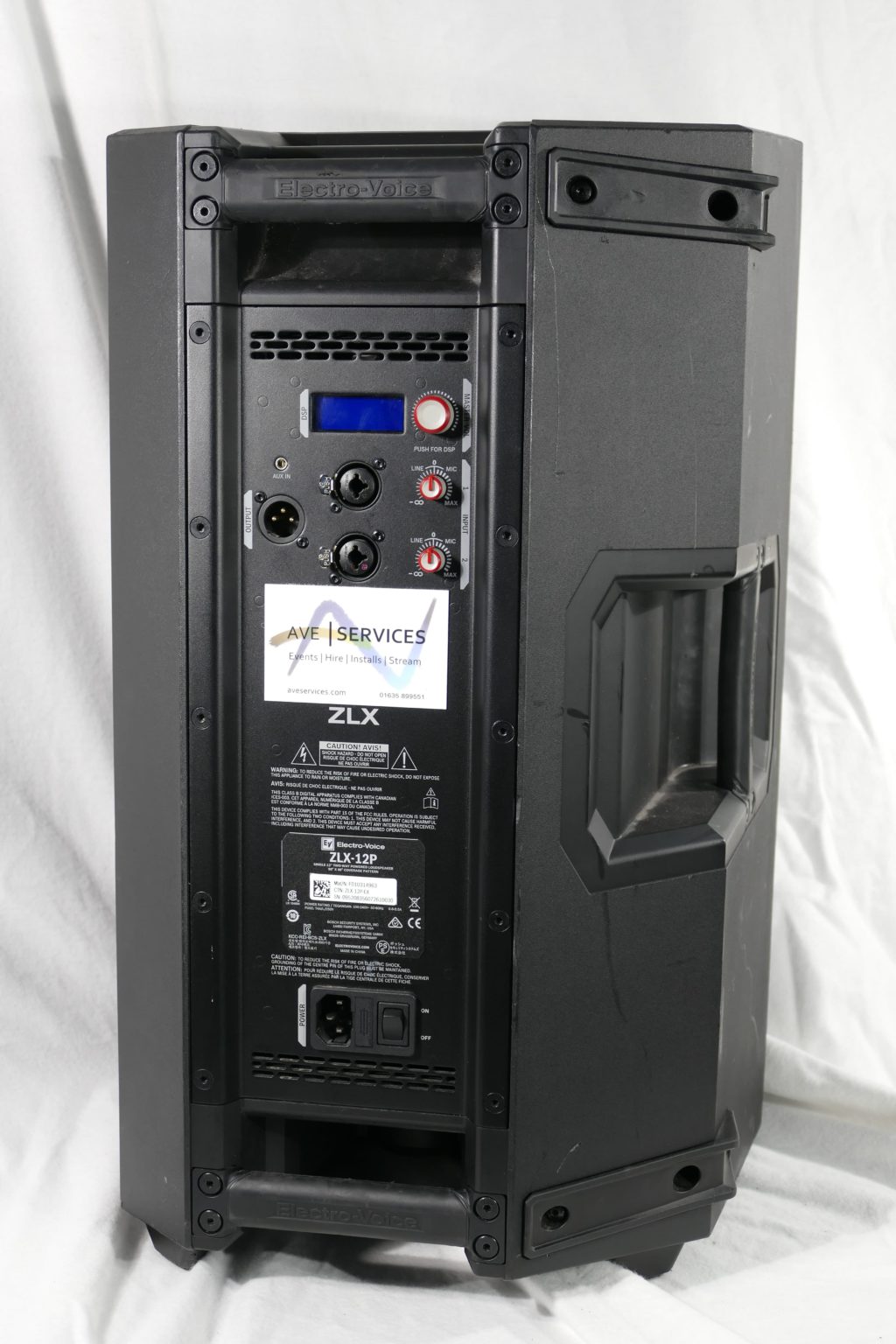 EV ZLX12P Active 12" Speaker (Exhire equipment) AVE Services