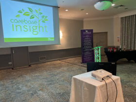 Av hire, audio visual, av equipment, Waltham Abbey, M25, M4, Marriot hotels, comfort monitor, 32" screen, Lectern, Lectern microphone, uplighters, conference, meeting, awards, projector, PA system, wireless microphone, technician, HDMI cables, speakers, large audience, Carebase, AVE Services