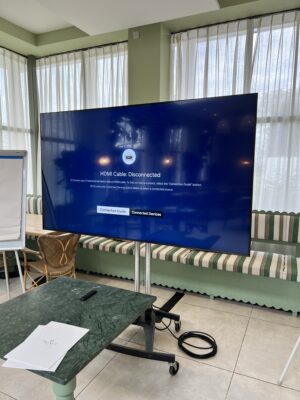 75" Screen at Elcot Park, The Retreat